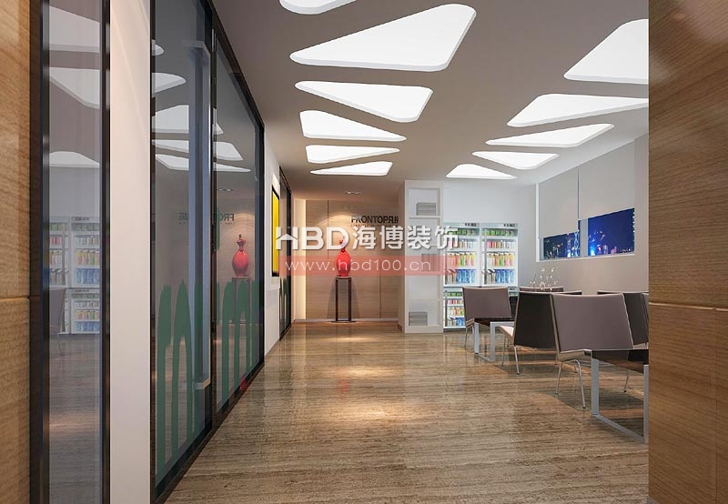 凡拓數(shù)碼科技辦公室裝修設計 休息區(qū)通道設計